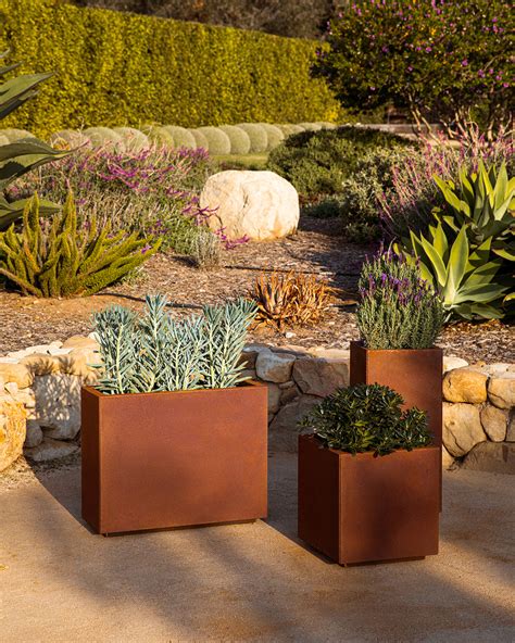 corten steel planter boxes melbourne|corten steel planters veradek.